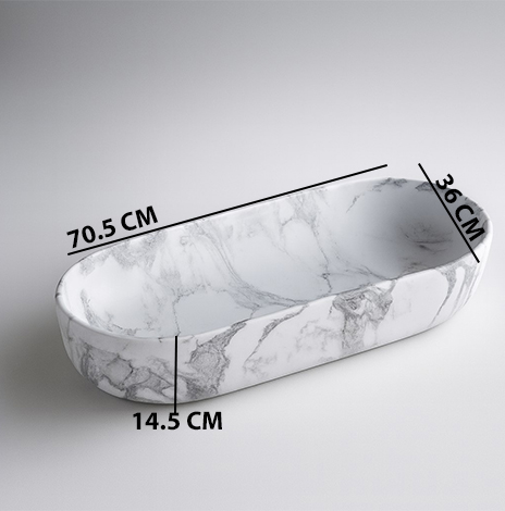 MS-1605 XYLOAN TABLE TOP BASIN MATT (28"X14") - Image 3