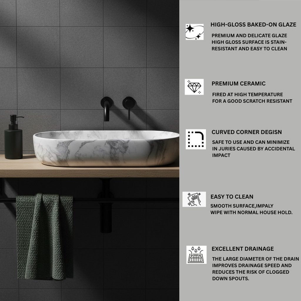 MS-1605 XYLOAN TABLE TOP BASIN MATT (28"X14") - Image 4