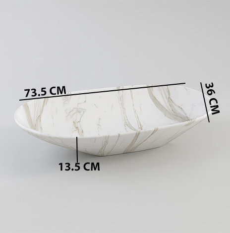 MS-1703 XYLOAN TABLE TOP BASIN GLOSSY (29"X14") - Image 3