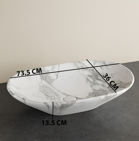 MS-1705 XYLOAN TABLE TOP BASIN MATT (29"X14") - Image 3