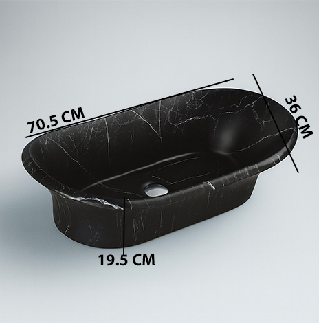 MS-1801 XYLOAN TABLE TOP BASIN MATT (28"X14") - Image 3