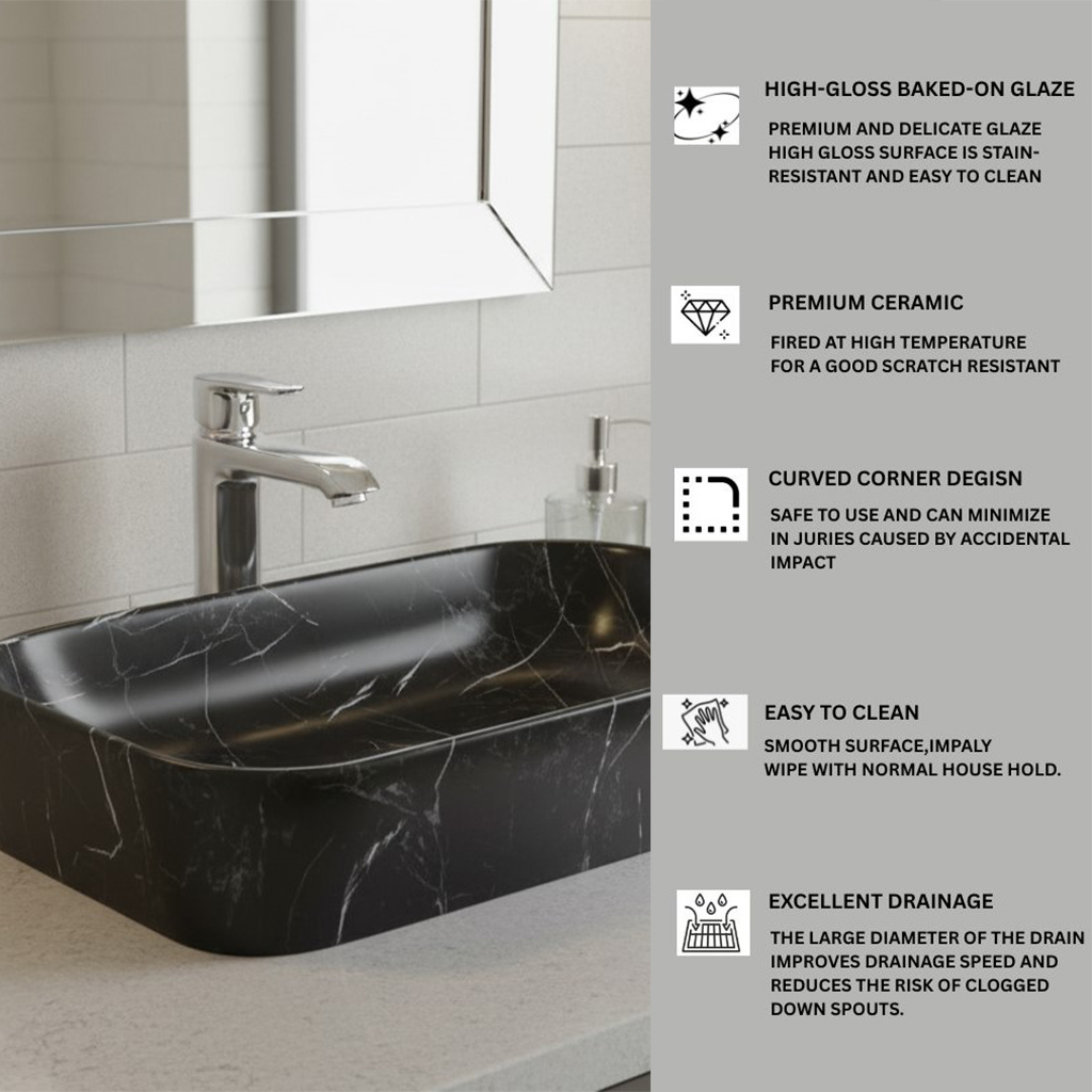 MS-1901 XYLOAN TABLE TOP BASIN MATT (22"X14") - Image 4