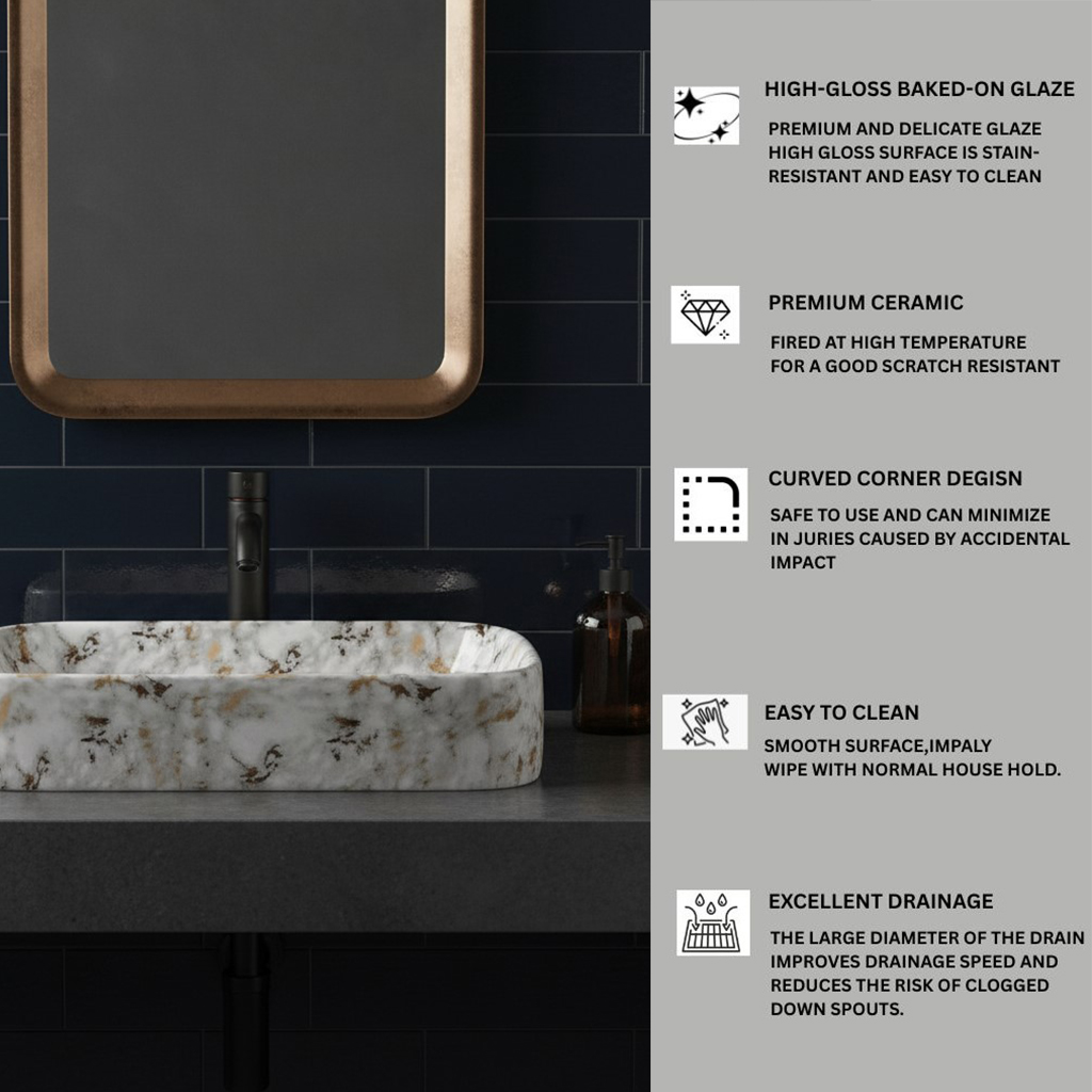 MS-1903 XYLOAN TABLE TOP BASIN MATT (22"X14") - Image 4