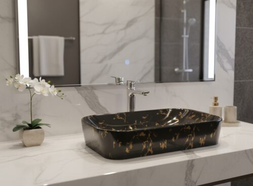 MS-1904 XYLOAN TABLE TOP BASIN GLOSSY (22"X14")