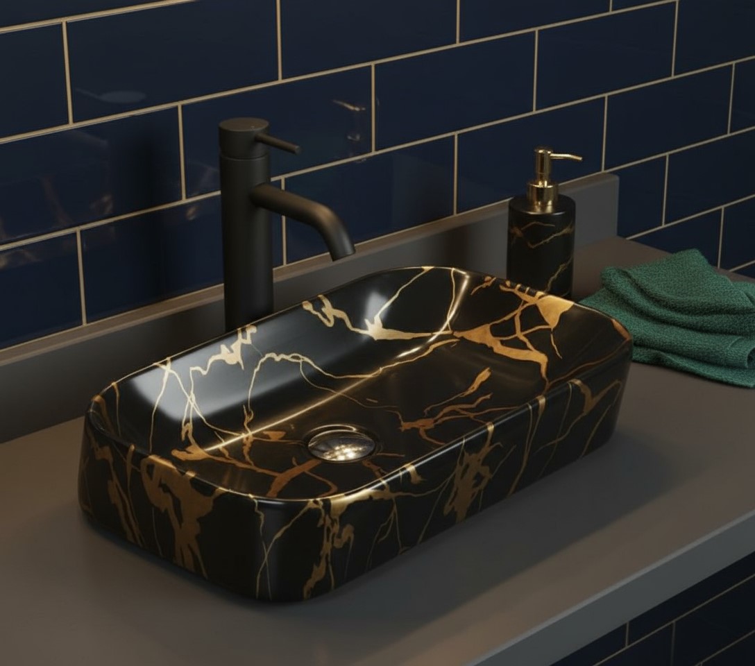 MS-1905 XYLOAN TABLE TOP BASIN GLOSSY (22"X14") - Image 2