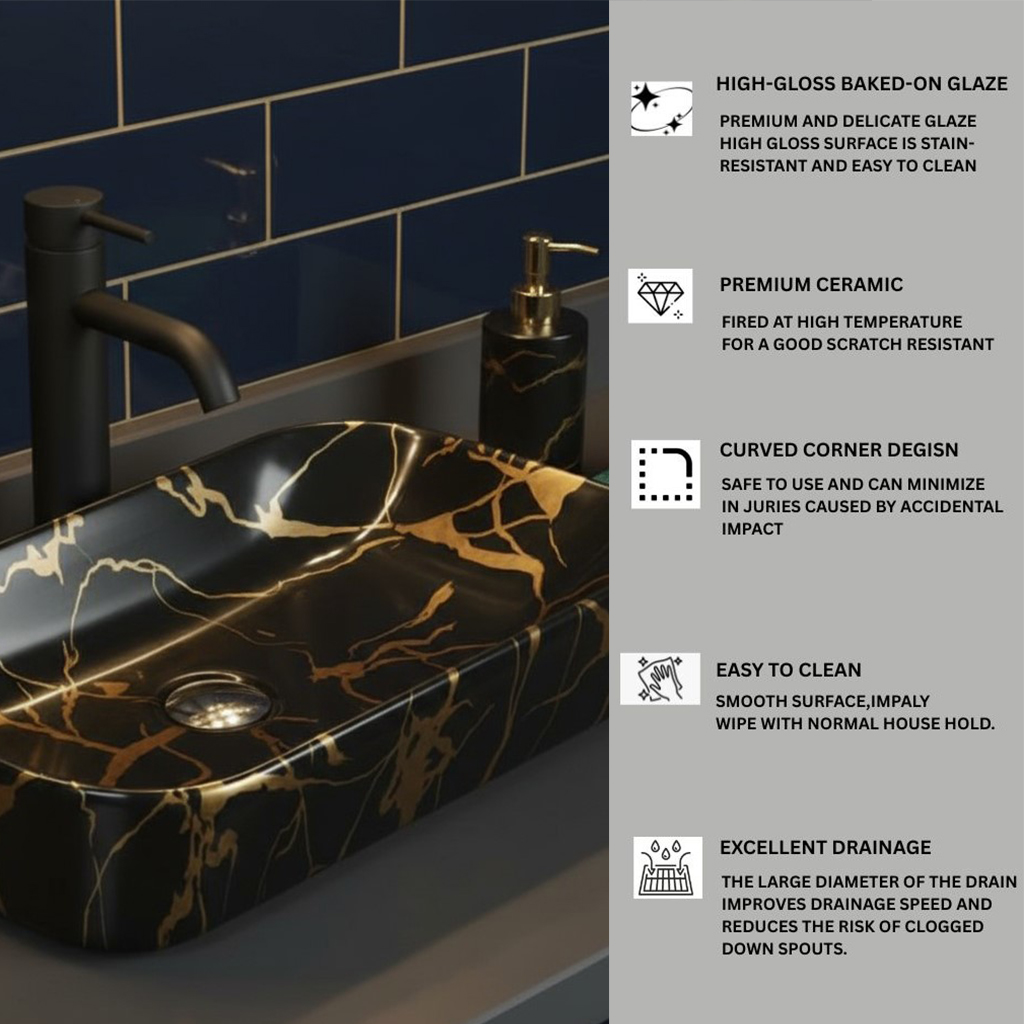 MS-1905 XYLOAN TABLE TOP BASIN GLOSSY (22"X14") - Image 4