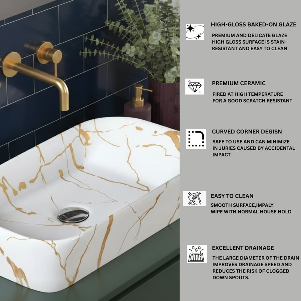MS-1906 XYLOAN TABLE TOP BASIN GLOSSY (22"X14") - Image 4