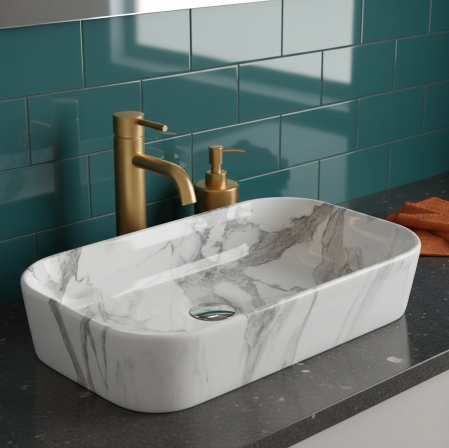 MS-1907 XYLOAN TABLE TOP BASIN MATT (22"X14") - Image 5