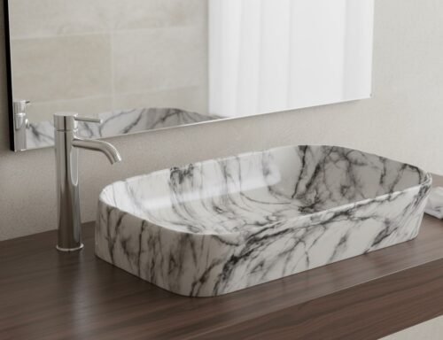 MS-1908 XYLOAN TABLE TOP BASIN GLOSSY (22"X14")