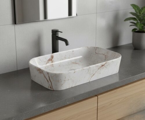MS-1911 XYLOAN TABLE TOP BASIN GLOSSY (22"X14")