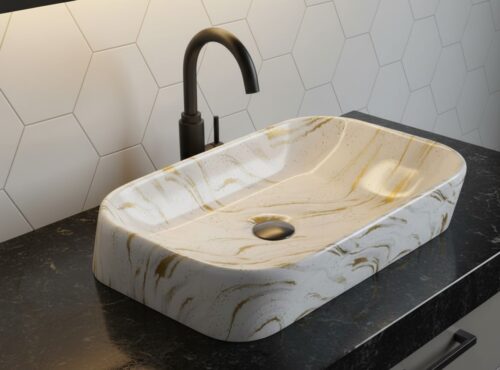 MS-1915 XYLOAN TABLE TOP BASIN GLOSSY (22"X14")