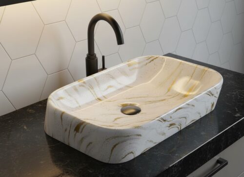 MS-1916 XYLOAN TABLE TOP BASIN GLOSSY (22"X14")