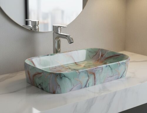 MS-1917 XYLOAN TABLE TOP BASIN GLOSSY (22"X14")