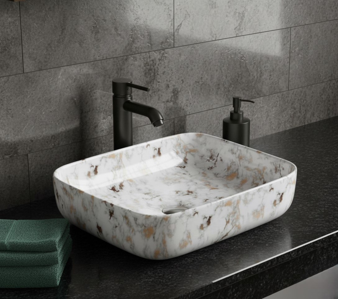 MS-2002 XYLOAN TABLE TOP BASIN GLOSSY (20"X16") - Image 2