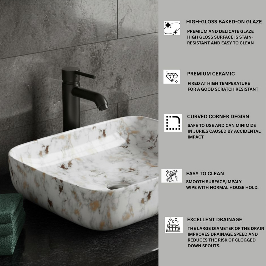 MS-2002 XYLOAN TABLE TOP BASIN GLOSSY (20"X16") - Image 4