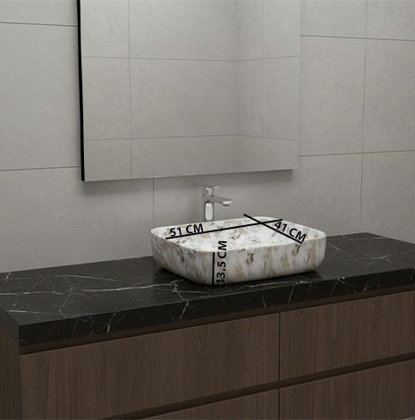 MS-2003 XYLOAN TABLE TOP BASIN MATT (20"X16") - Image 3