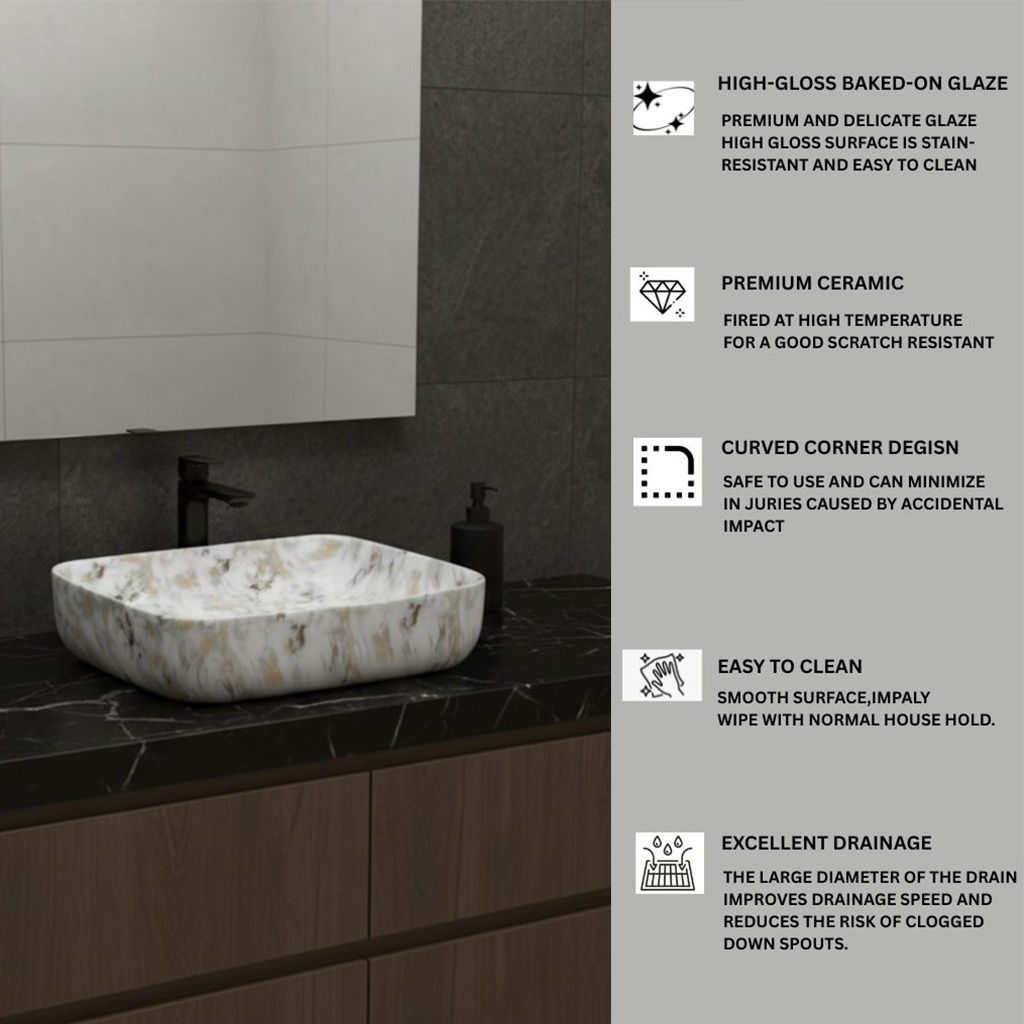 MS-2003 XYLOAN TABLE TOP BASIN MATT (20"X16") - Image 4