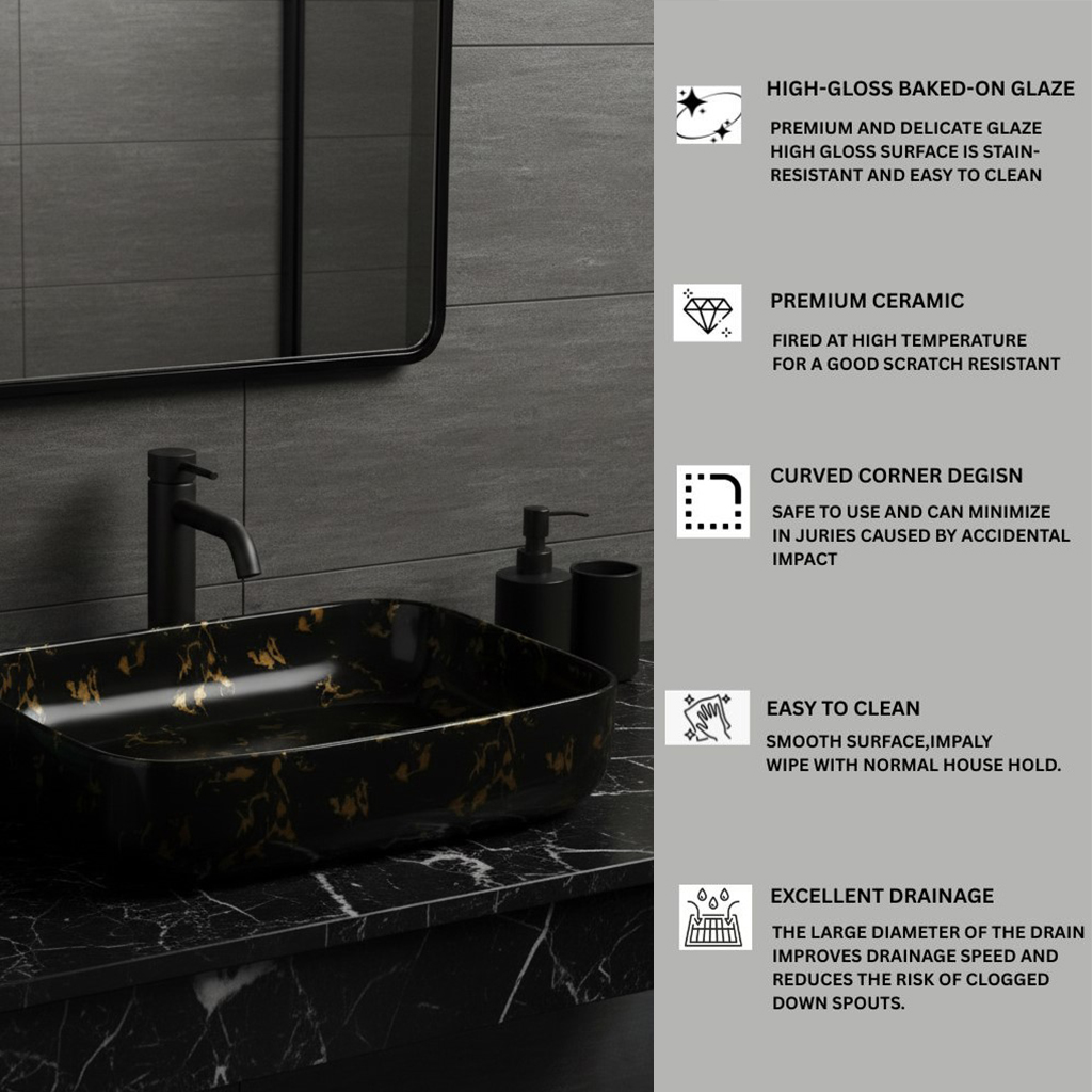 MS-2004 XYLOAN TABLE TOP BASIN GLOSSY (20"X16") - Image 4