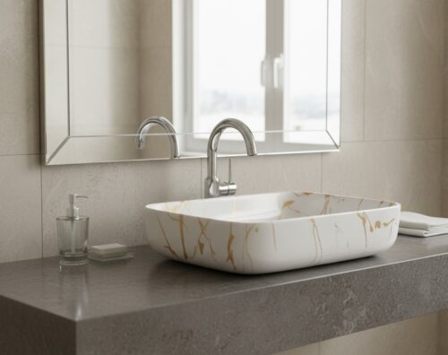 MS-2006 XYLOAN TABLE TOP BASIN GLOSSY (20"X16")