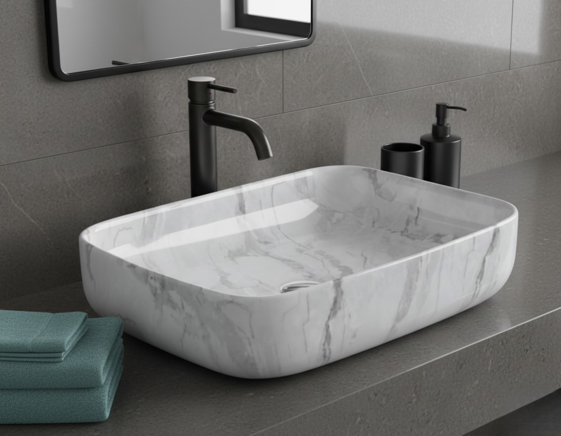 MS-2007 XYLOAN TABLE TOP BASIN GLOSSY (20"X16") - Image 2