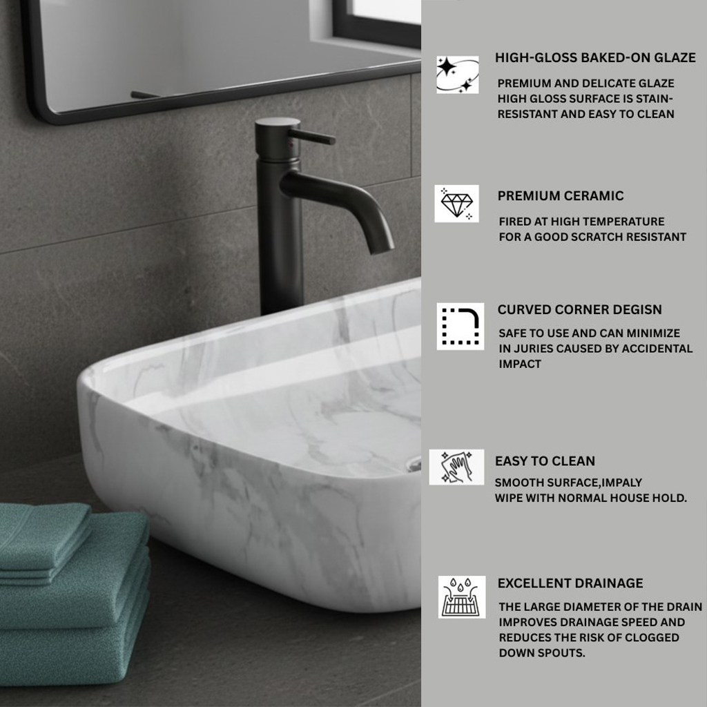 MS-2007 XYLOAN TABLE TOP BASIN GLOSSY (20"X16") - Image 4