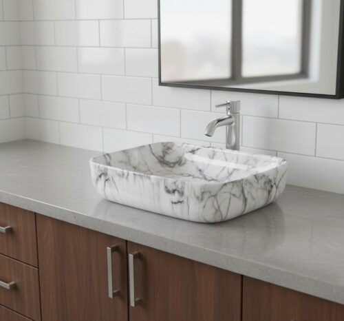 MS-2008 XYLOAN TABLE TOP BASIN GLOSSY (20"X16")