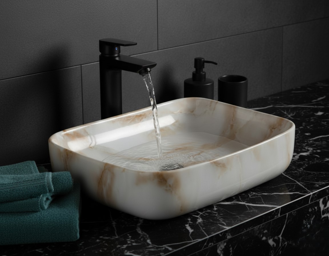 MS-2009 XYLOAN TABLE TOP BASIN GLOSSY (20"X16") - Image 2