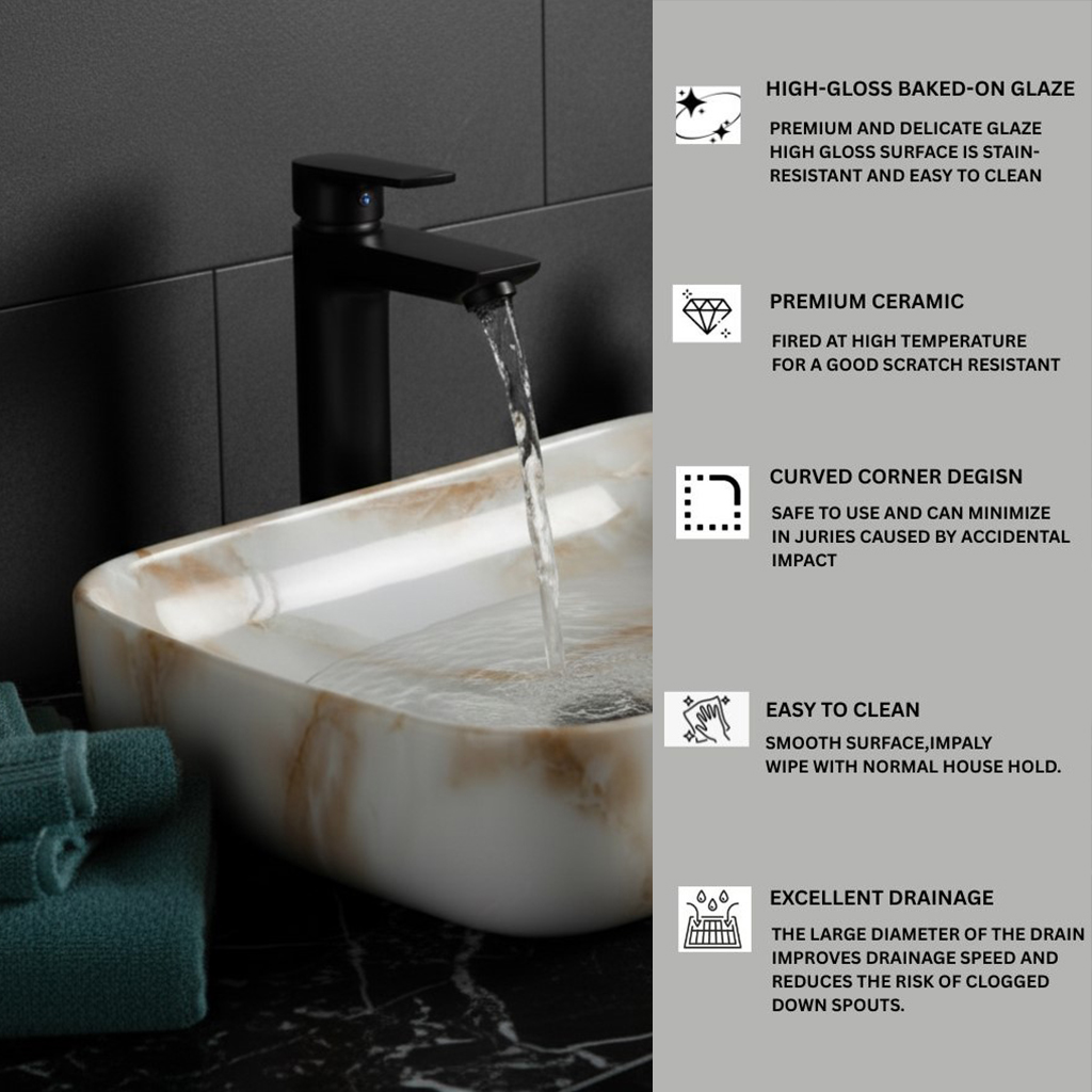 MS-2009 XYLOAN TABLE TOP BASIN GLOSSY (20"X16") - Image 4