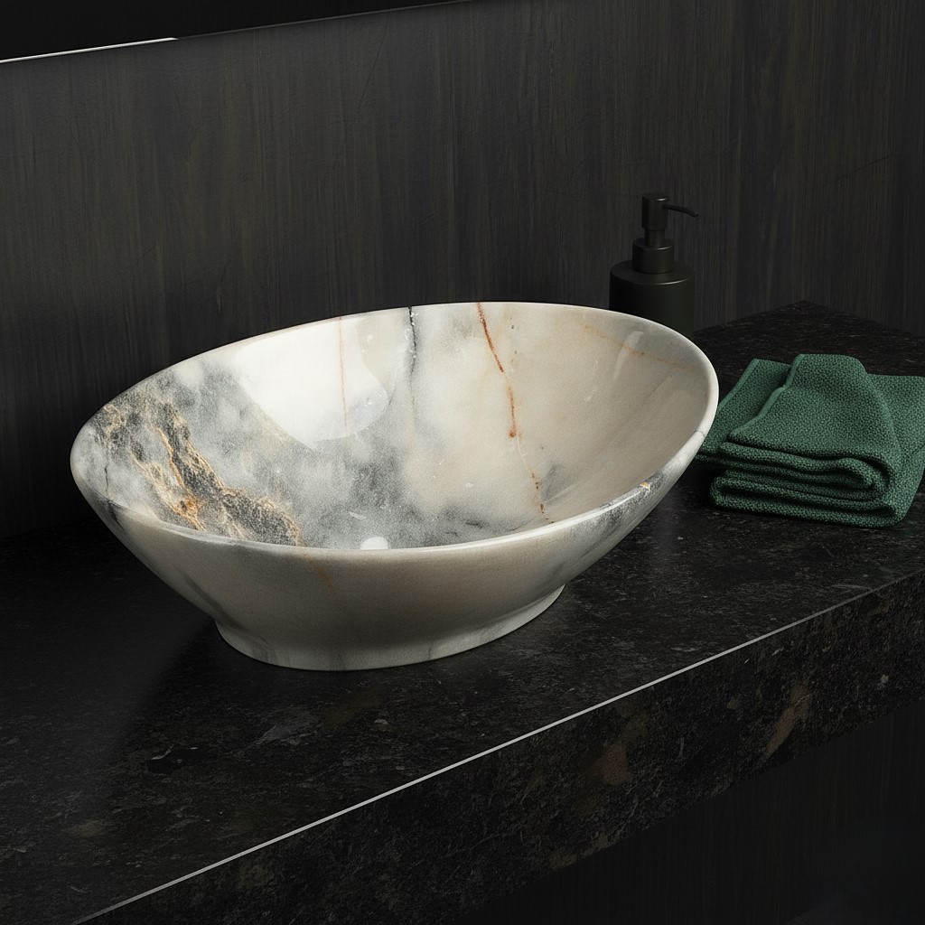 MS-201 XYLOAN TABLE TOP BASIN GLOSSY (16"X14") - Image 2