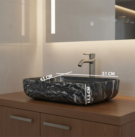 MS-2010 XYLOAN TABLE TOP BASIN (20"X16") - Image 3