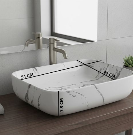 MS-2012 XYLOAN TABLE TOP BASIN GLOSSY (20"X16") - Image 3
