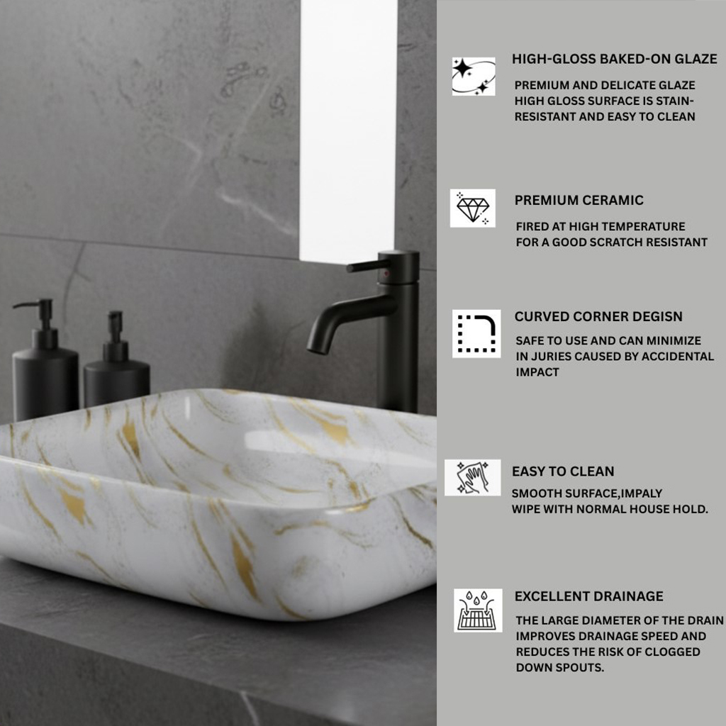 MS-2015 XYLOAN TABLE TOP BASIN MATT (20"X16") - Image 4