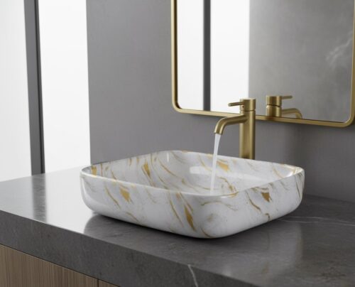 MS-2016 XYLOAN TABLE TOP BASIN GLOSSY (20"X16")