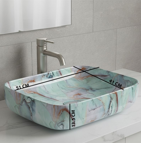 MS-2017 XYLOAN TABLE TOP BASIN GLOSSY (20"X16") - Image 3