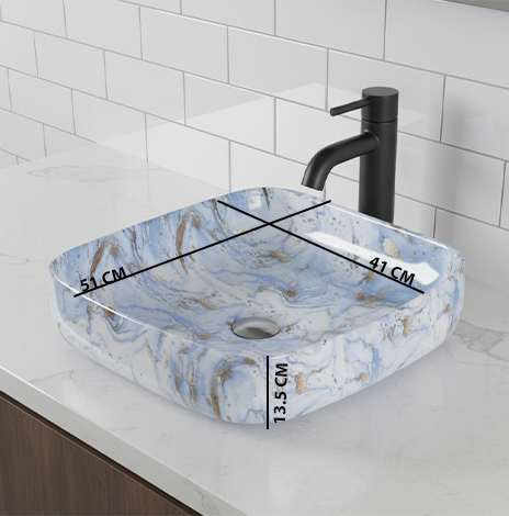 MS-2018 XYLOAN TABLE TOP BASIN GLOSSY (20"X16") - Image 3