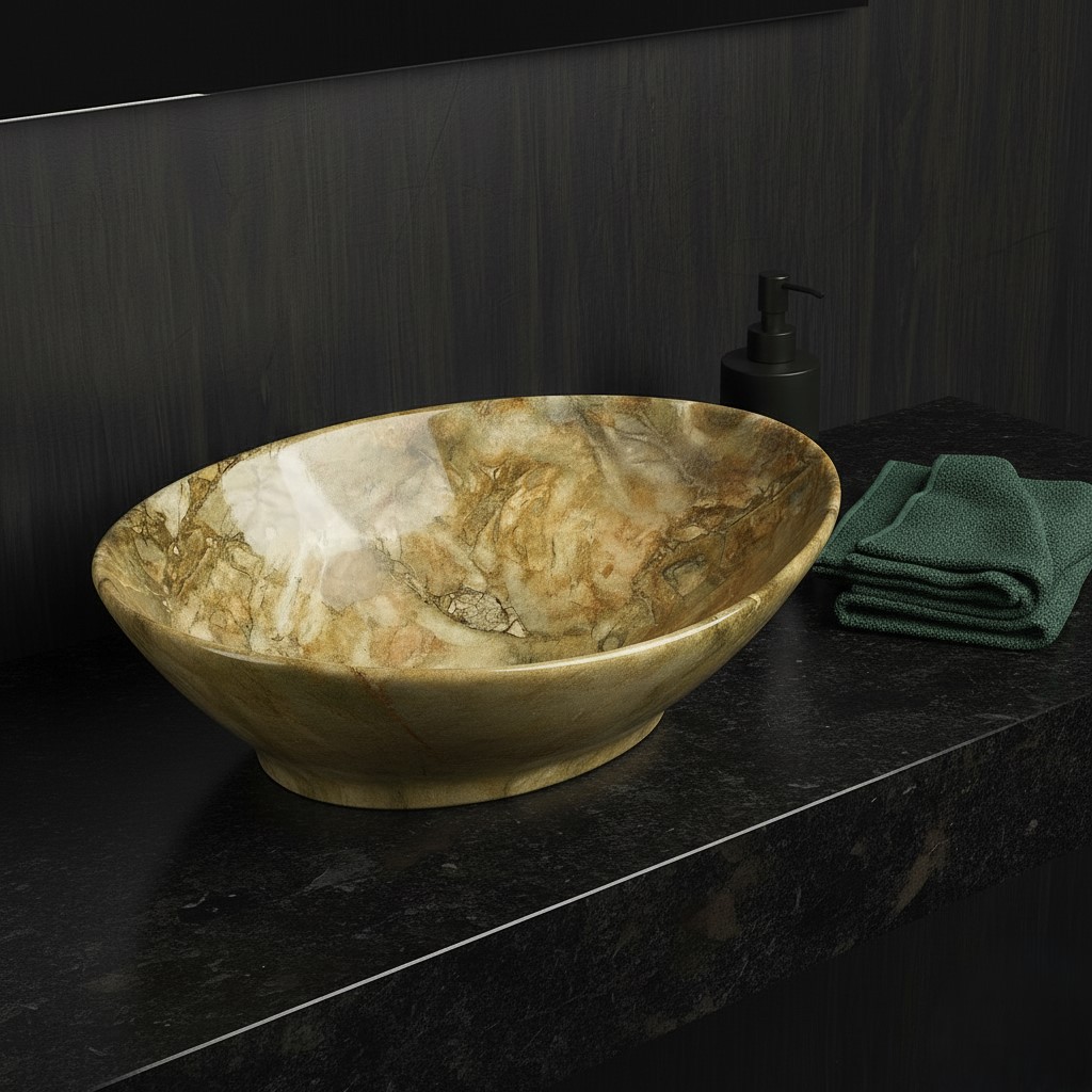 MS-202 XYLOAN TABLE TOP BASIN GLOSSY(16"X14") - Image 2