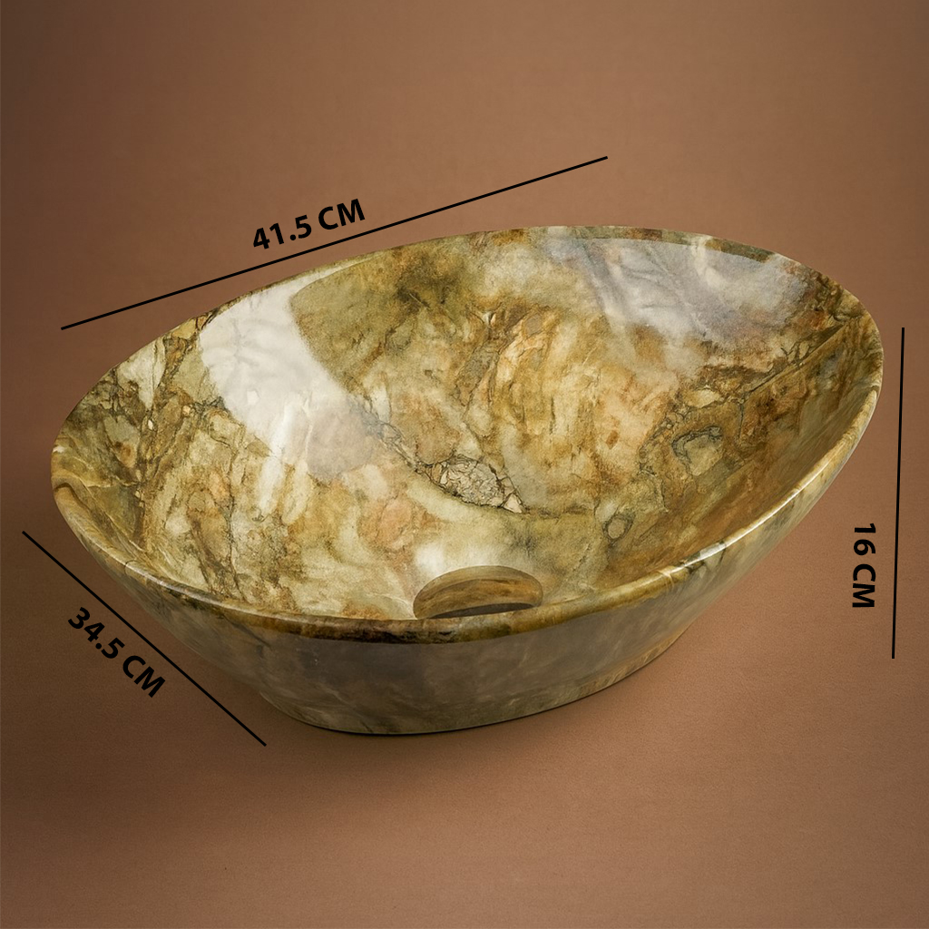 MS-202 XYLOAN TABLE TOP BASIN GLOSSY(16"X14") - Image 3