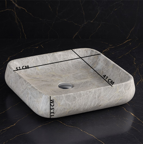 MS-2020 XYLOAN TABLE TOP BASIN GLOSSY (20"X16") - Image 3