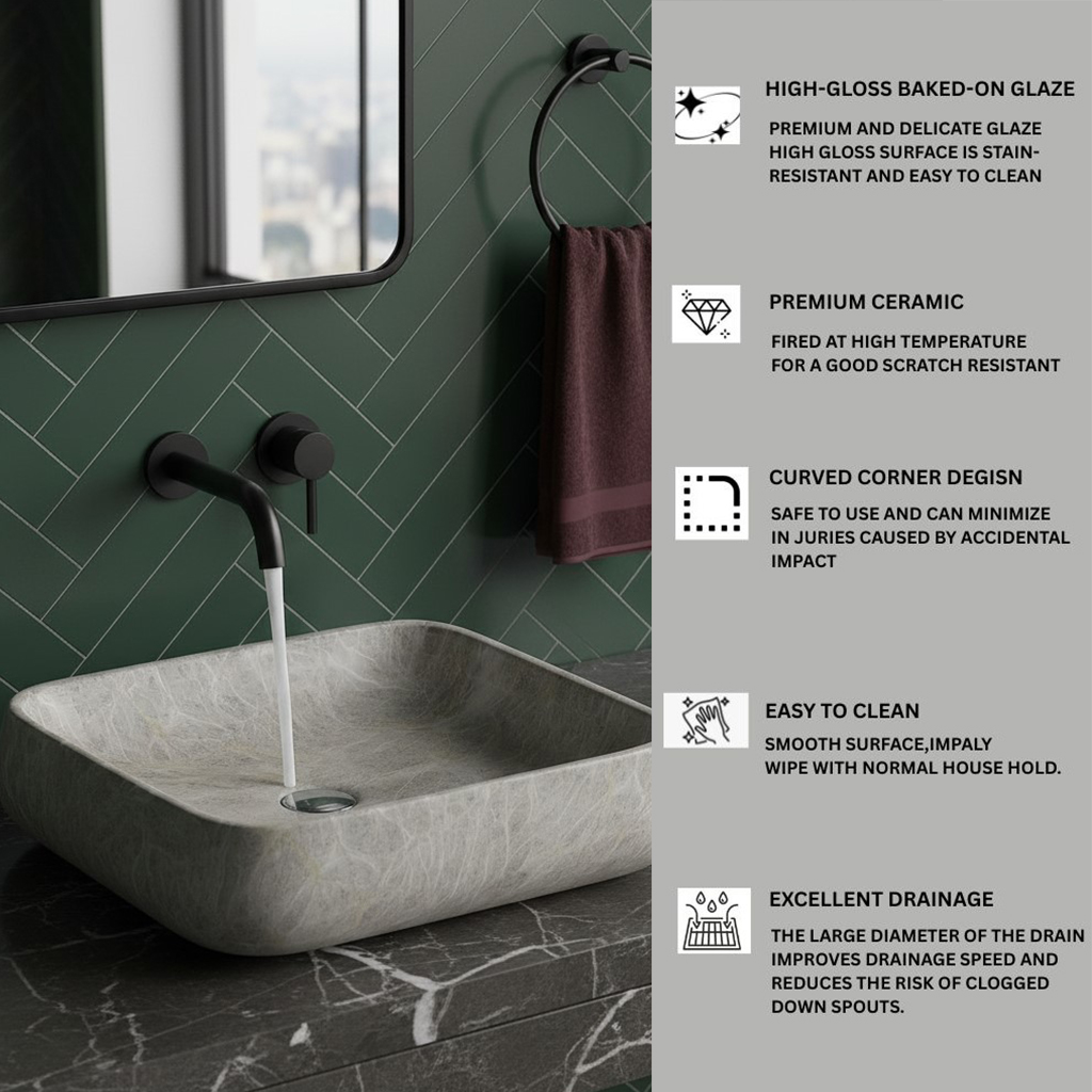 MS-2020 XYLOAN TABLE TOP BASIN GLOSSY (20"X16") - Image 4