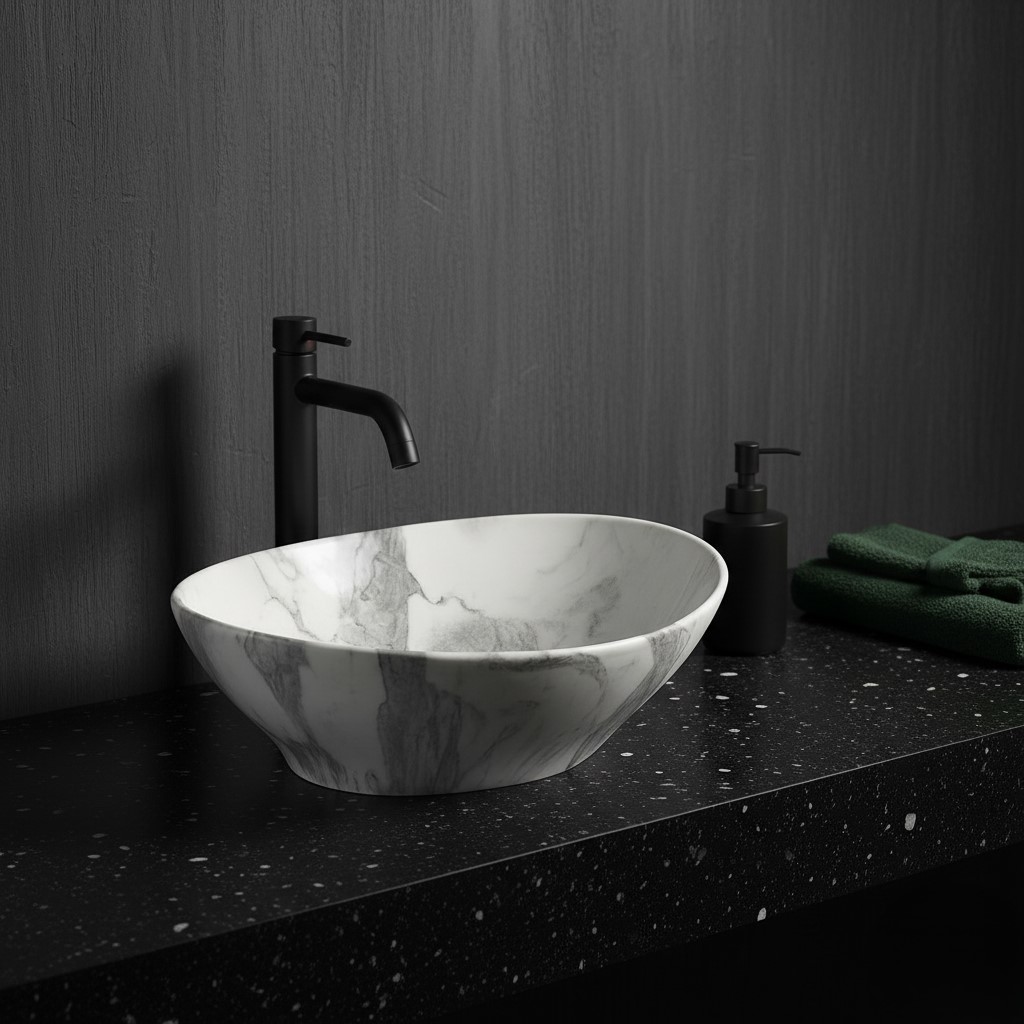 MS-203 XYLOAN TABLE TOP BASIN GLOSSY (16"X14") - Image 2