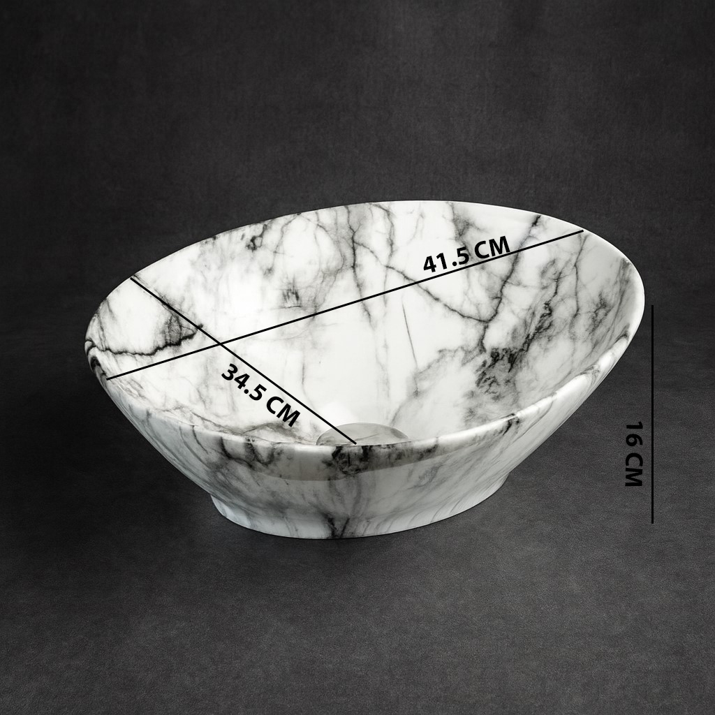 MS-208 XYLOAN TABLE TOP BASIN GLOSSY (16"X14") - Image 3