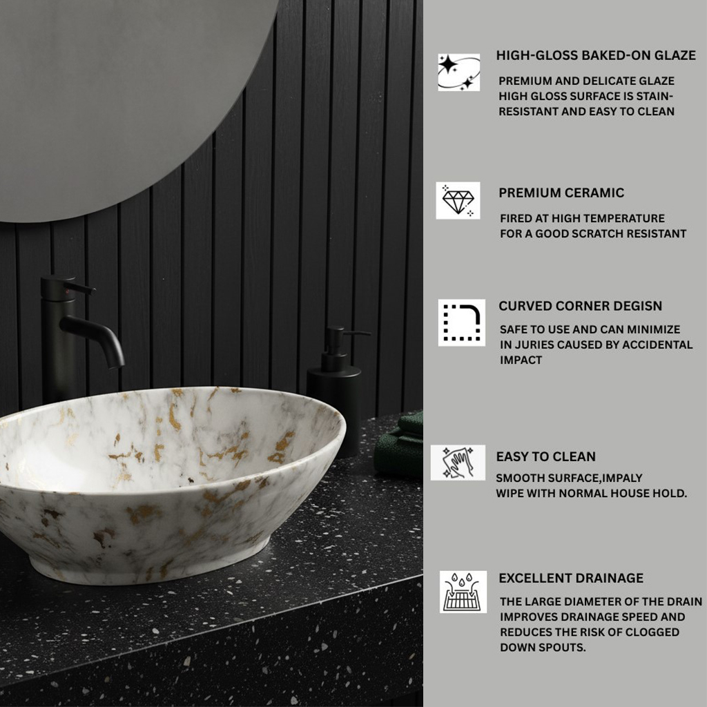 MS-209 XYLOAN TABLE TOP BASIN MATT (16"X14") - Image 4
