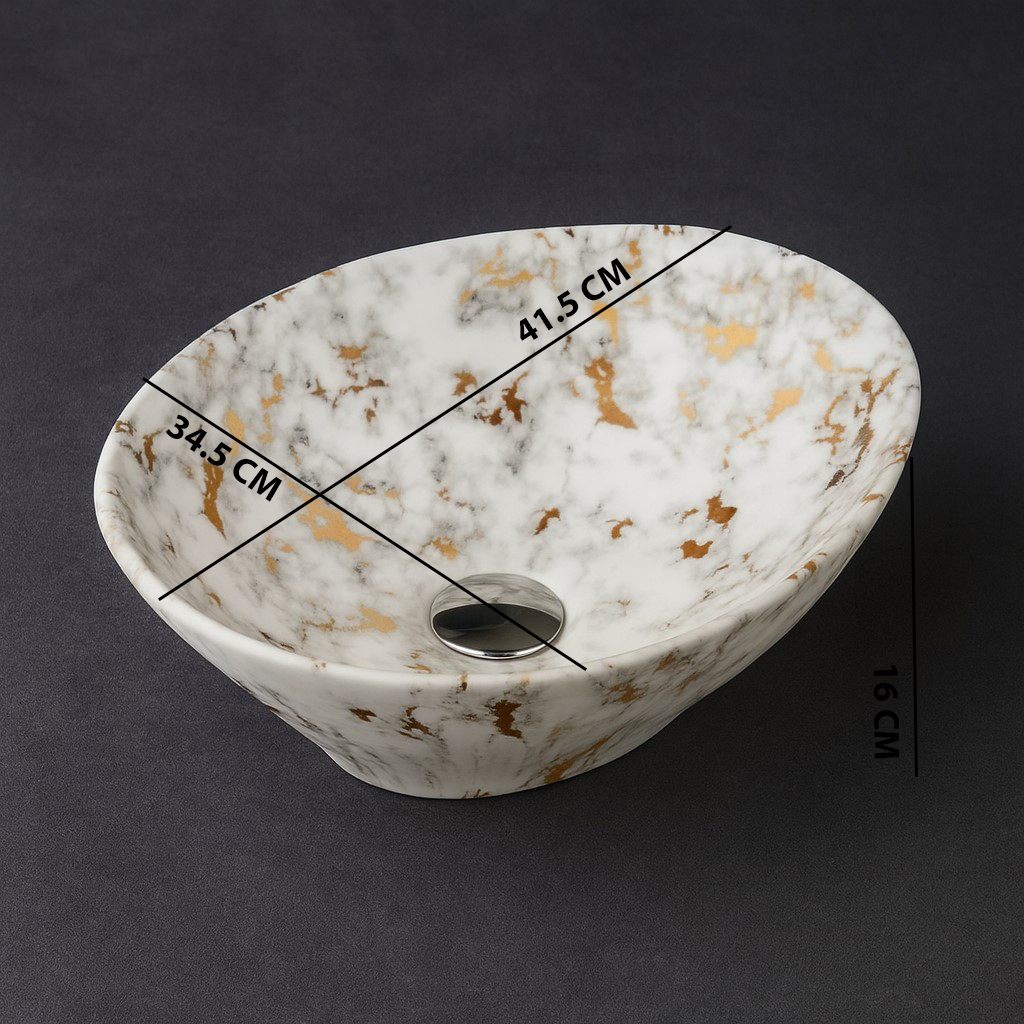 MS-210 XYLOAN TABLE TOP BASIN GLOSSY (16"X14") - Image 3