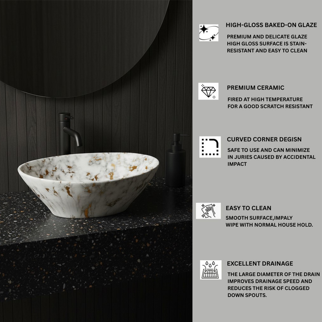 MS-210 XYLOAN TABLE TOP BASIN GLOSSY (16"X14") - Image 4