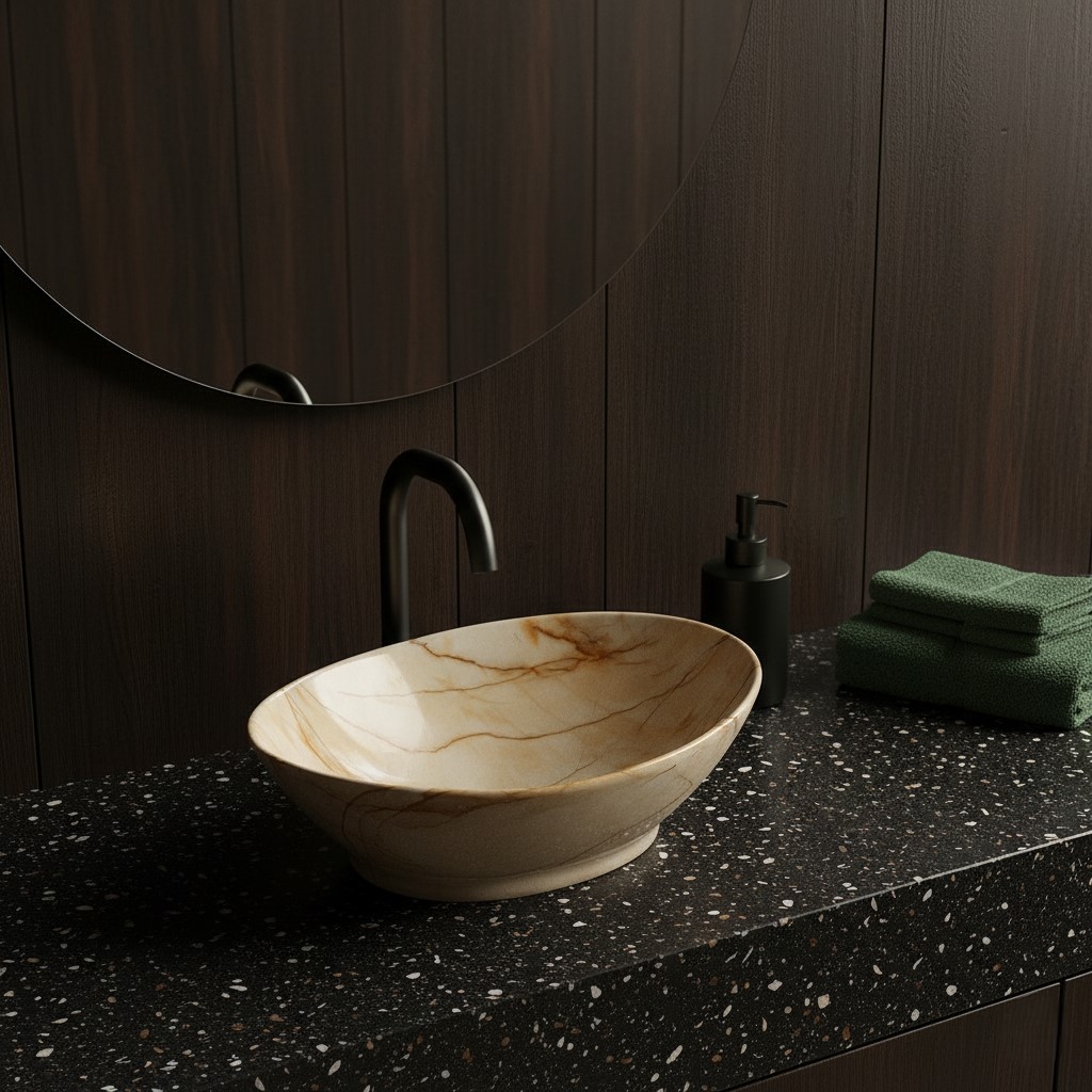 MS-211 XYLOAN TABLE TOP BASIN GLOSSY (16"X14") - Image 2
