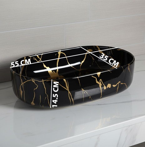 MS-2202 XYLOAN TABLE TOP BASIN GLOSSY (22"X14") - Image 3