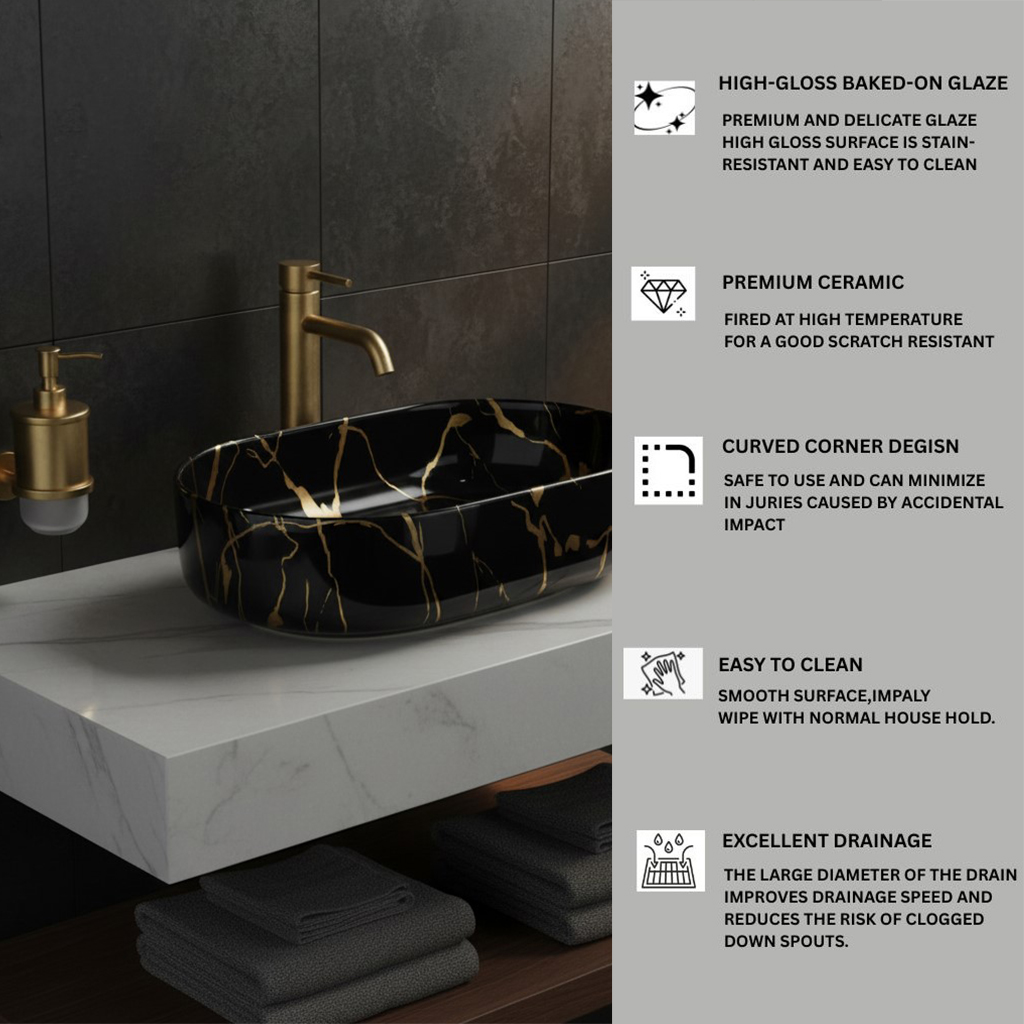 MS-2202 XYLOAN TABLE TOP BASIN GLOSSY (22"X14") - Image 4