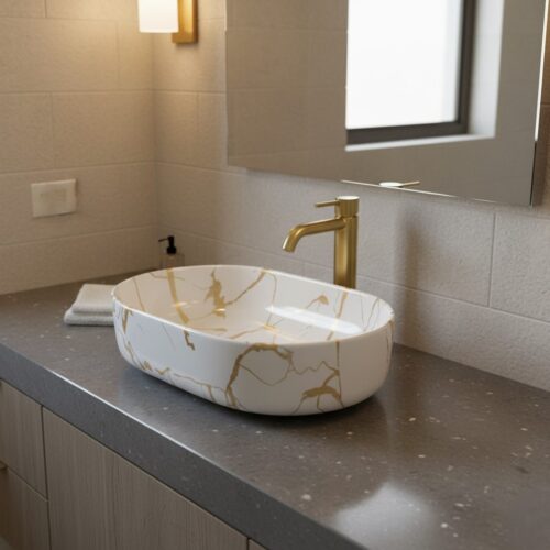 MS-2203 XYLOAN TABLE TOP BASIN GLOSSY (22"X14")