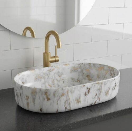 MS-2204 XYLOAN TABLE TOP BASIN GLOSSY (22"X14")