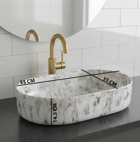 MS-2205 XYLOAN TABLE TOP BASIN MATT (22"X14") - Image 3